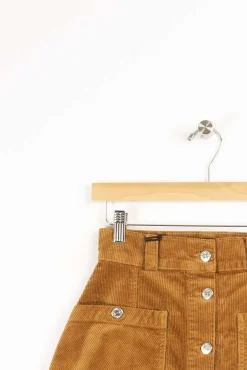 Sale Côtelé Paris Jupe trapeze camel - XS/34 Marron