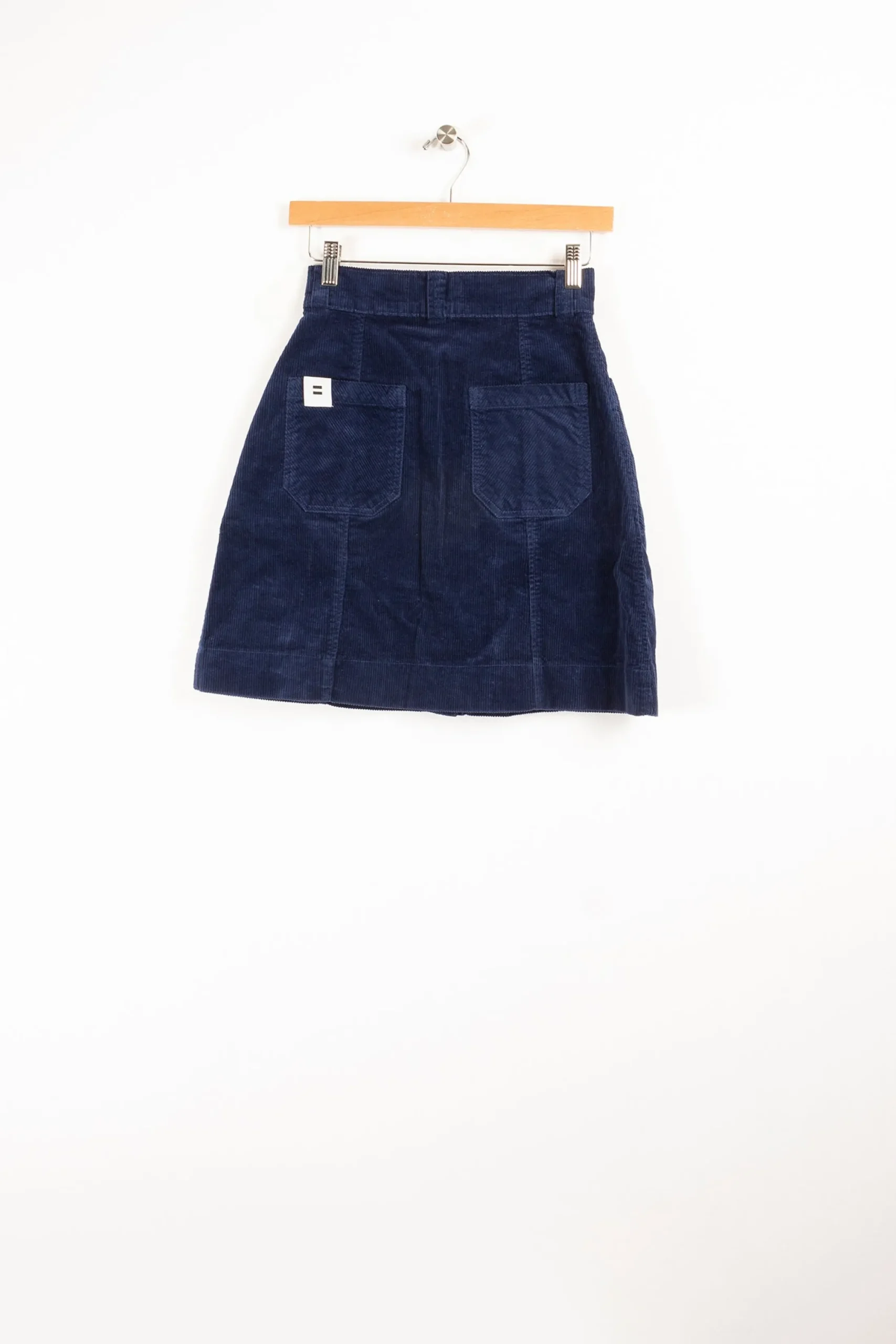 Flash Sale Côtelé Paris Jupe trapeze denim - XS/34 Bleu