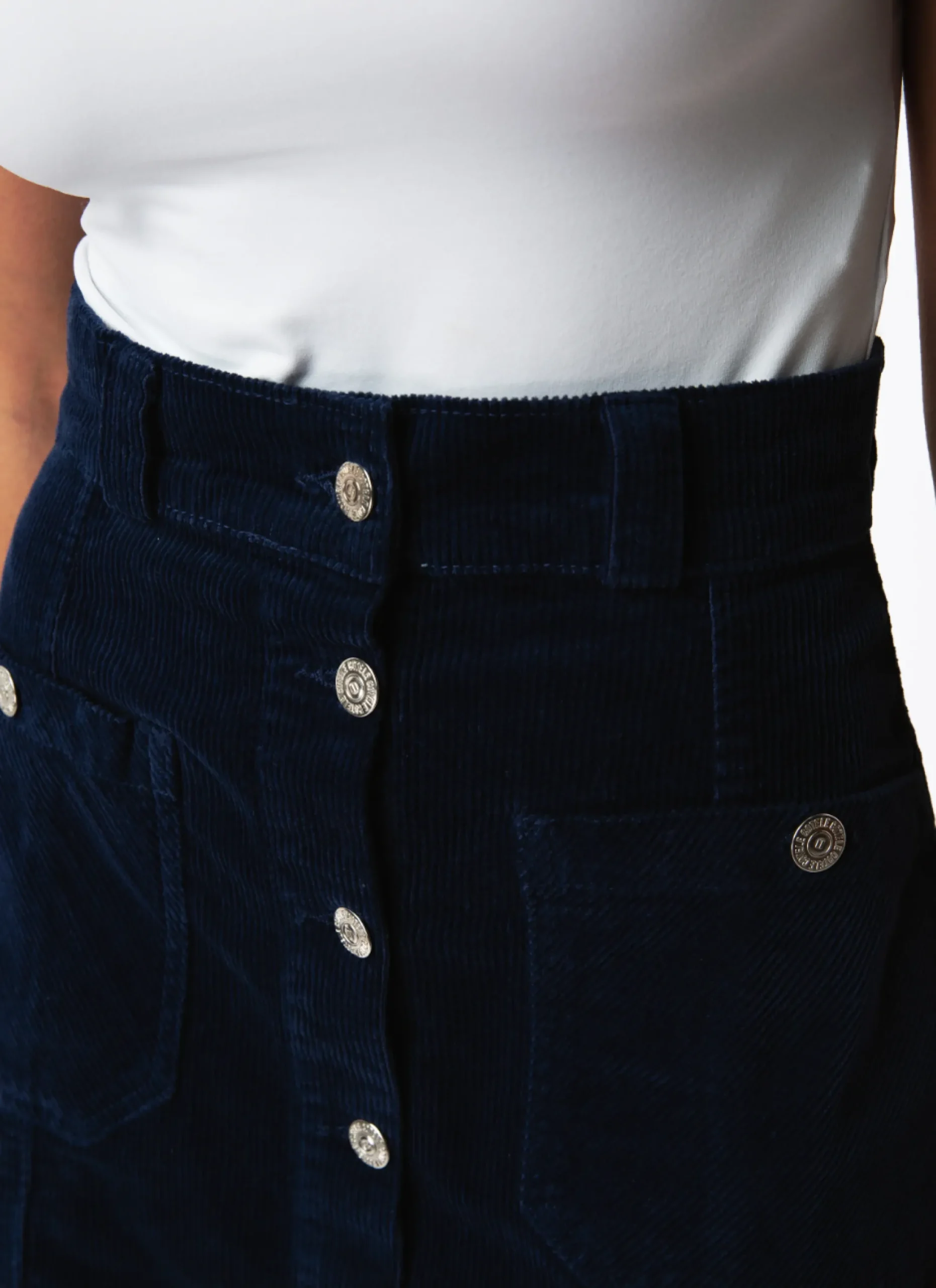 Best Côtelé Paris Jupe trapeze denim - XXS/32 Bleu
