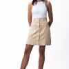 Hot Côtelé Paris Jupe trapeze sable - XS/34 Beige