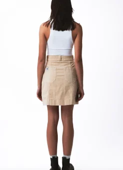 Online Côtelé Paris Jupe trapeze sable - XXS/32 Beige