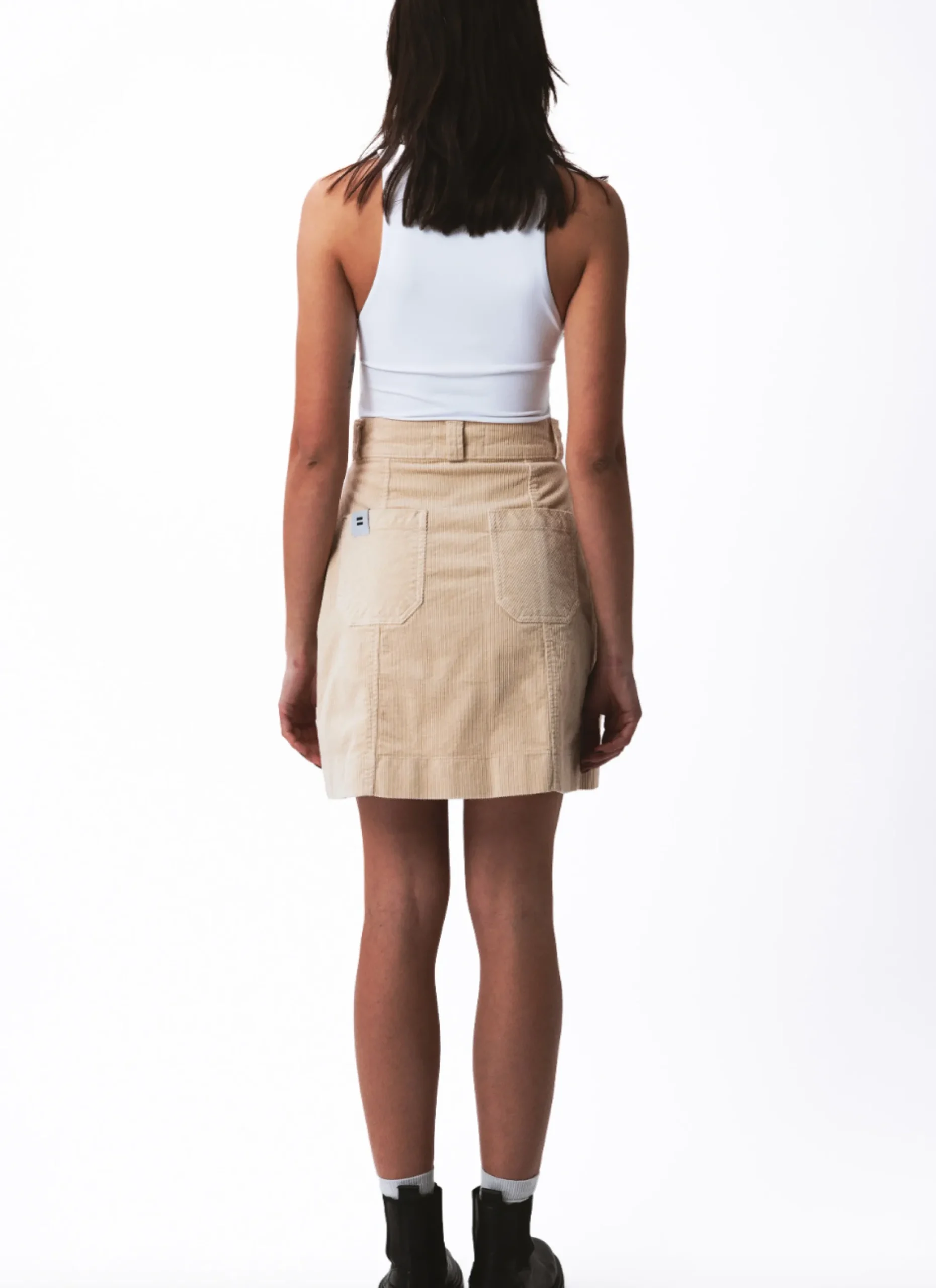 Online Côtelé Paris Jupe trapeze sable - XXS/32 Beige