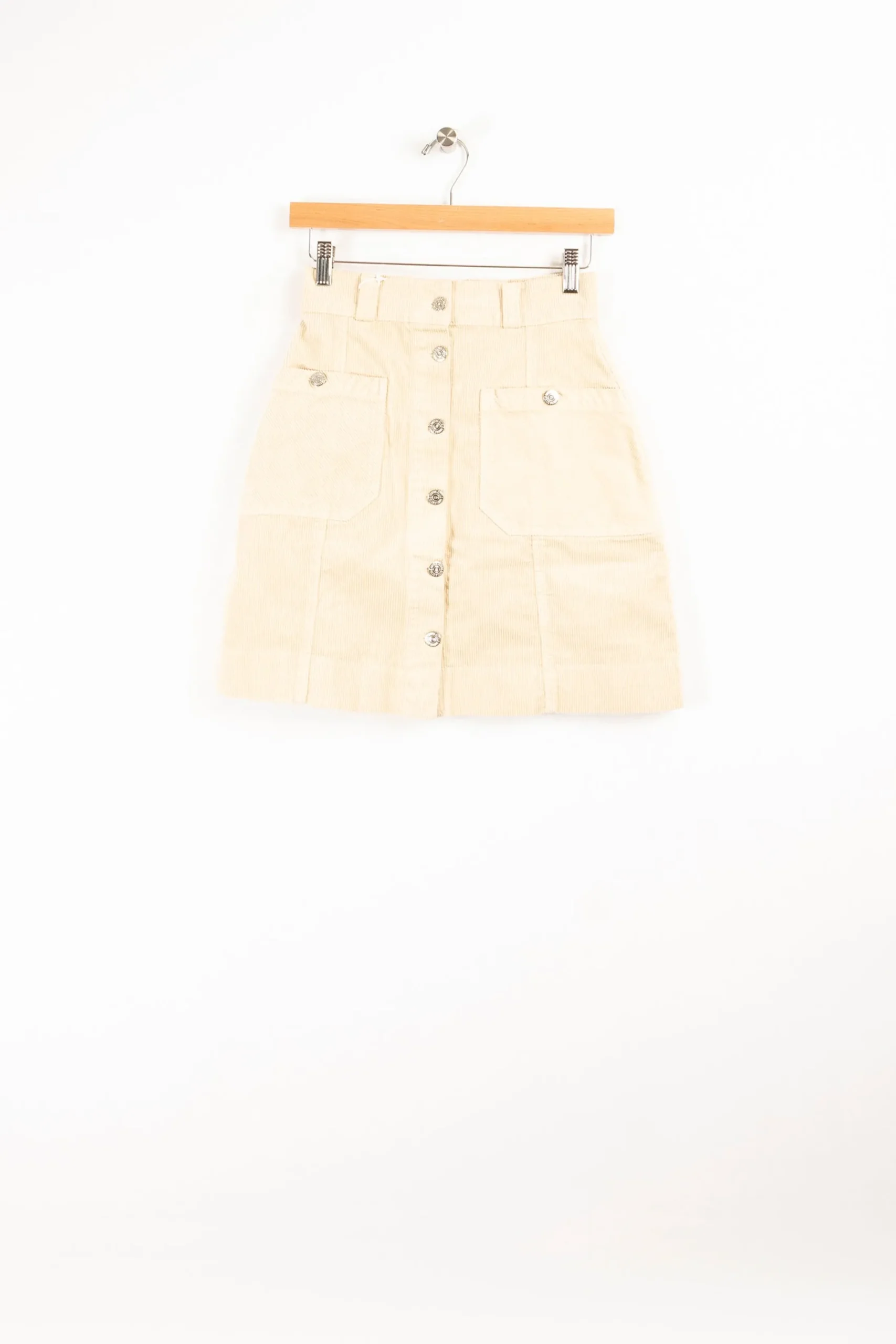 Online Côtelé Paris Jupe trapeze sable - XXS/32 Beige