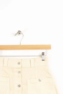 Online Côtelé Paris Jupe trapeze sable - XXS/32 Beige
