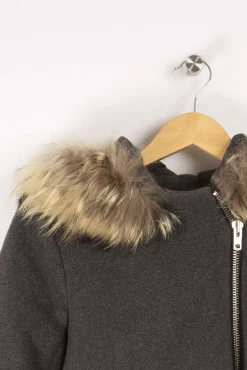 Shop Sandro Manteau - 38 Gris