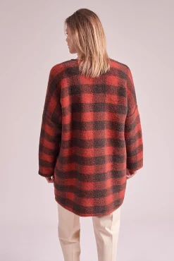 Best Sale La Fée Maraboutée Manteau à carreaux bicolores - M/38 Multicolore