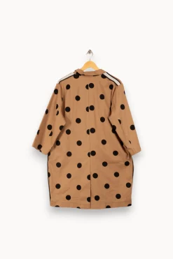 Online La Fée Maraboutée Manteau à pois - L/40 Marron