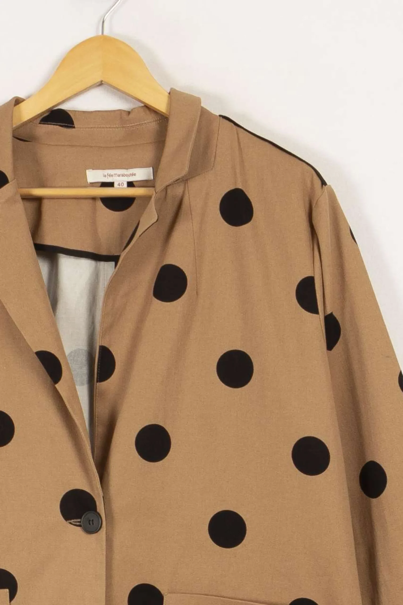 Online La Fée Maraboutée Manteau à pois - L/40 Marron