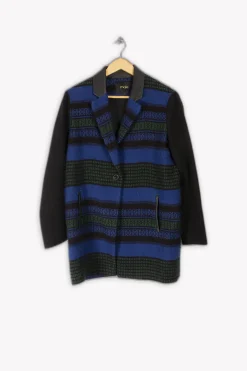 Online Maje Manteau - S/36 Bleu