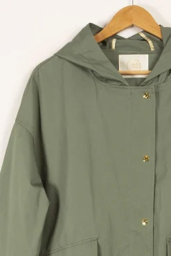 Outlet Des petits hauts Manteau - Taille L/40 Vert