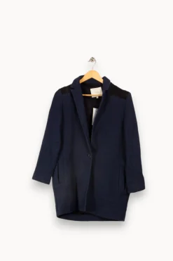 Clearance Maje Manteau classique - S/36 Bleu