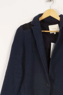 Clearance Maje Manteau classique - S/36 Bleu
