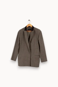 Discount IKKS Manteau - Taille M/38 Gris