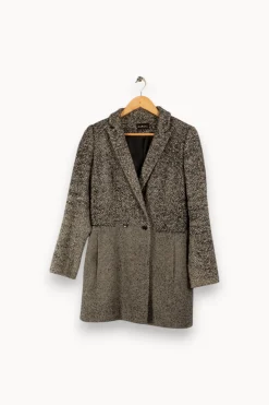 Best Sale Caroll Manteau - Taille S/36 Gris