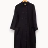 Hot Ines de la Fressange Paris Manteau long foncé - Taille S/36 Bleu