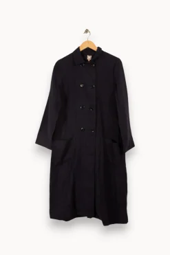 Hot Ines de la Fressange Paris Manteau long foncé - Taille S/36 Bleu