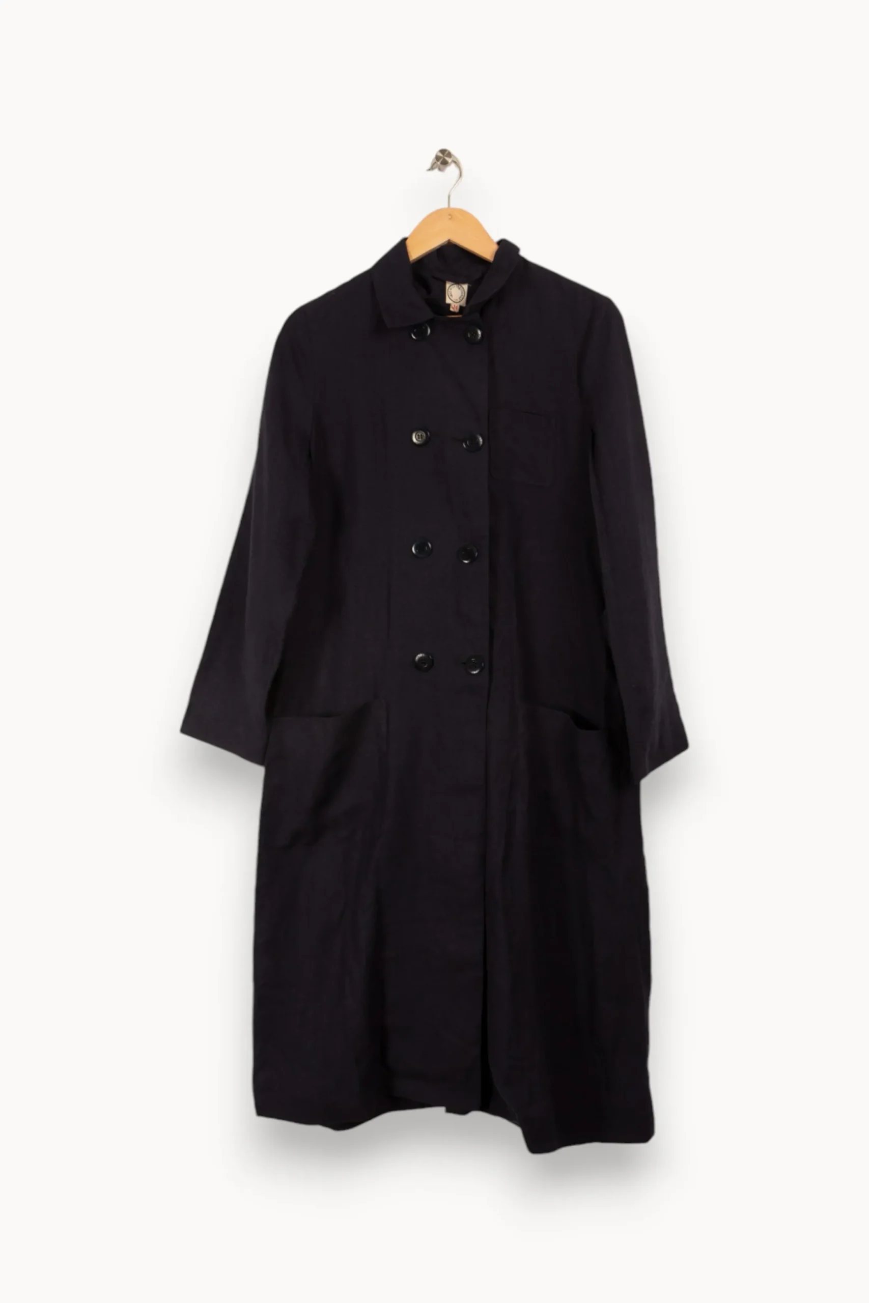 Hot Ines de la Fressange Paris Manteau long foncé - Taille S/36 Bleu