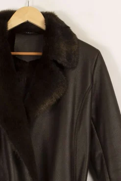Flash Sale Caroll Manteau à fourrure - Taille S/36 Marron