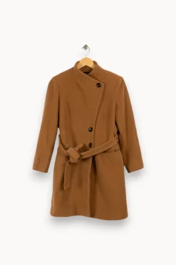 Flash Sale Caroll Manteau marron - Taille L/40 Beige