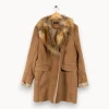 Best One Step Manteau avec fourrure - Taille XXL/44 Marron
