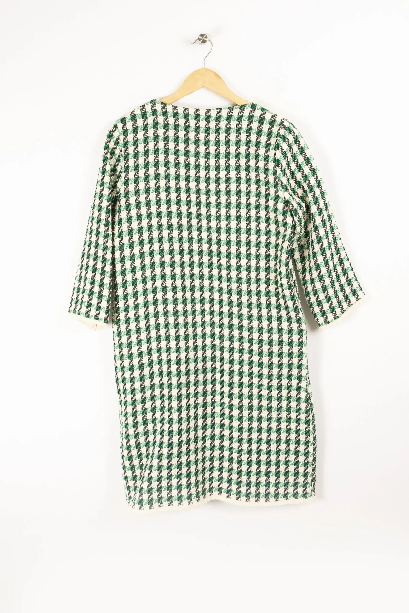 Shop La Fée Maraboutée Manteau pieds de coq - L/40 Vert