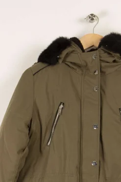 Outlet IKKS Manteau à capuche - Taille S/36 Vert