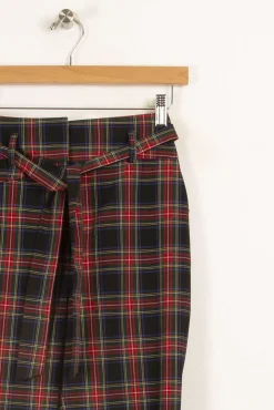 Fashion Caroll Pantalon à carreaux - Taille XS/34 Multicolore