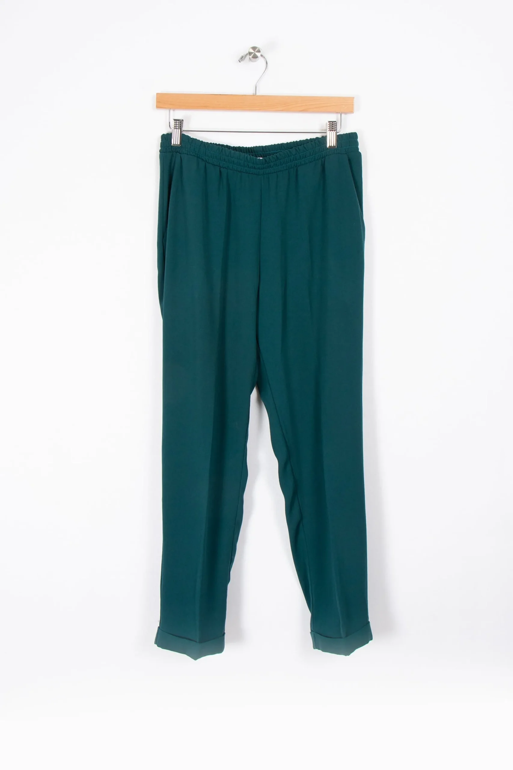 Discount La Fée Maraboutée Pantalon à pinces élégant - M/38 Vert