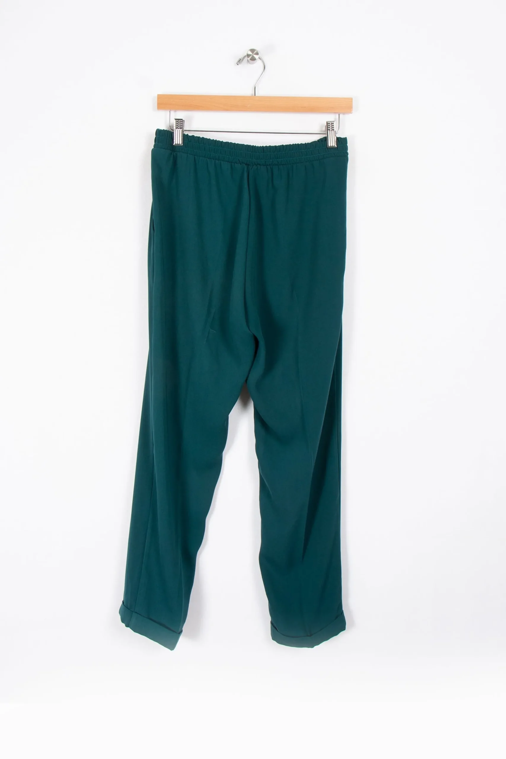 Discount La Fée Maraboutée Pantalon à pinces élégant - M/38 Vert