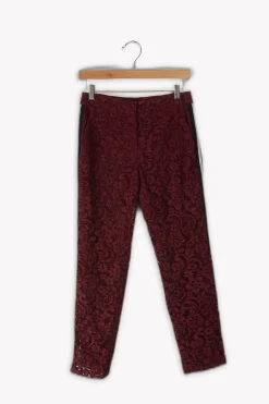 Shop Claudie Pierlot Pantalon - S/36 Bordeaux