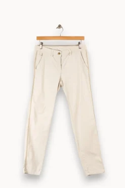 Discount Sud express Pantalon - Taille M/38 Blanc