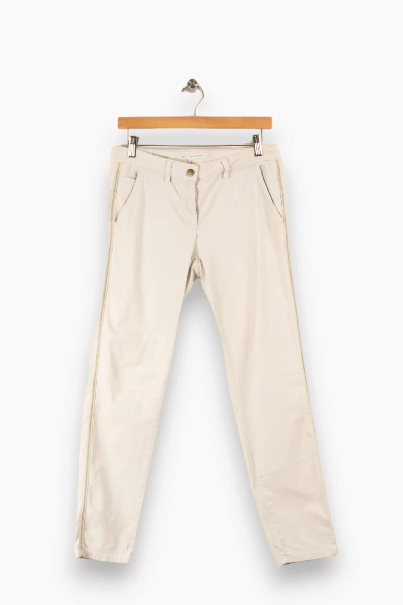 Discount Sud express Pantalon - Taille M/38 Blanc