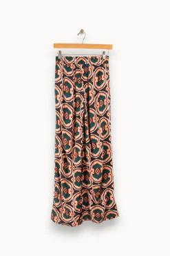 Store La Fée Maraboutée Pantalon ample imprimé - S/36 Rose
