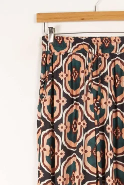 Store La Fée Maraboutée Pantalon ample imprimé - S/36 Rose