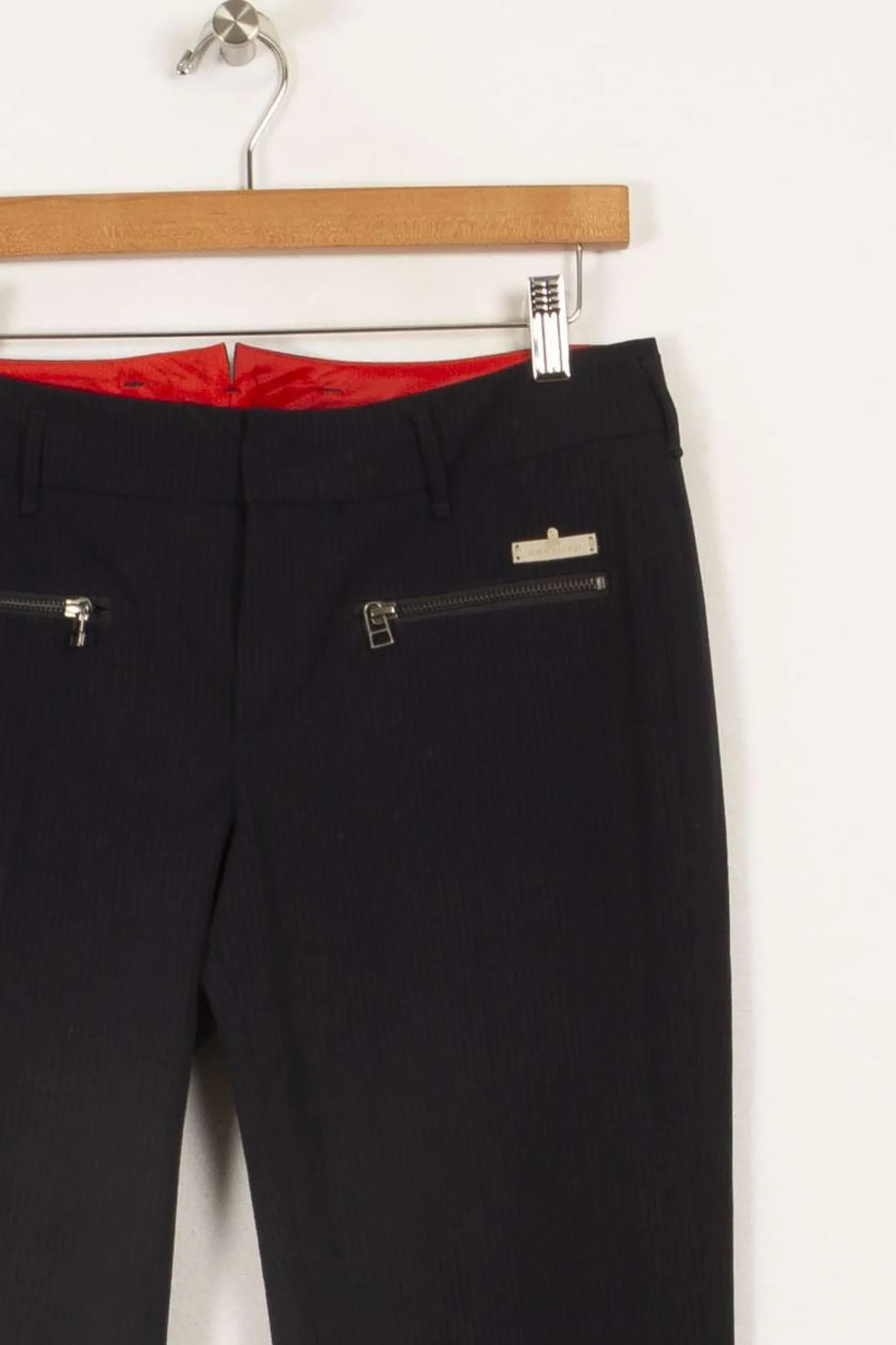 Best One Step Pantalon à rayures - Taille L/40 Bleu
