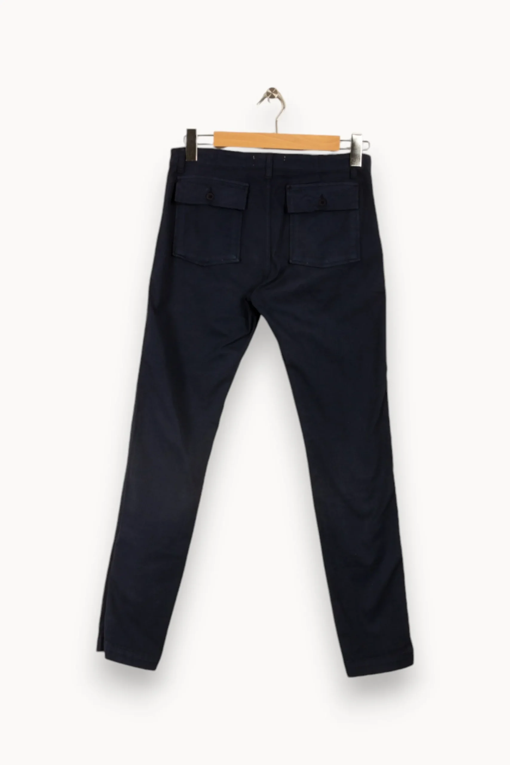 Discount ba&sh Pantalon foncé - Taille M/38 Bleu