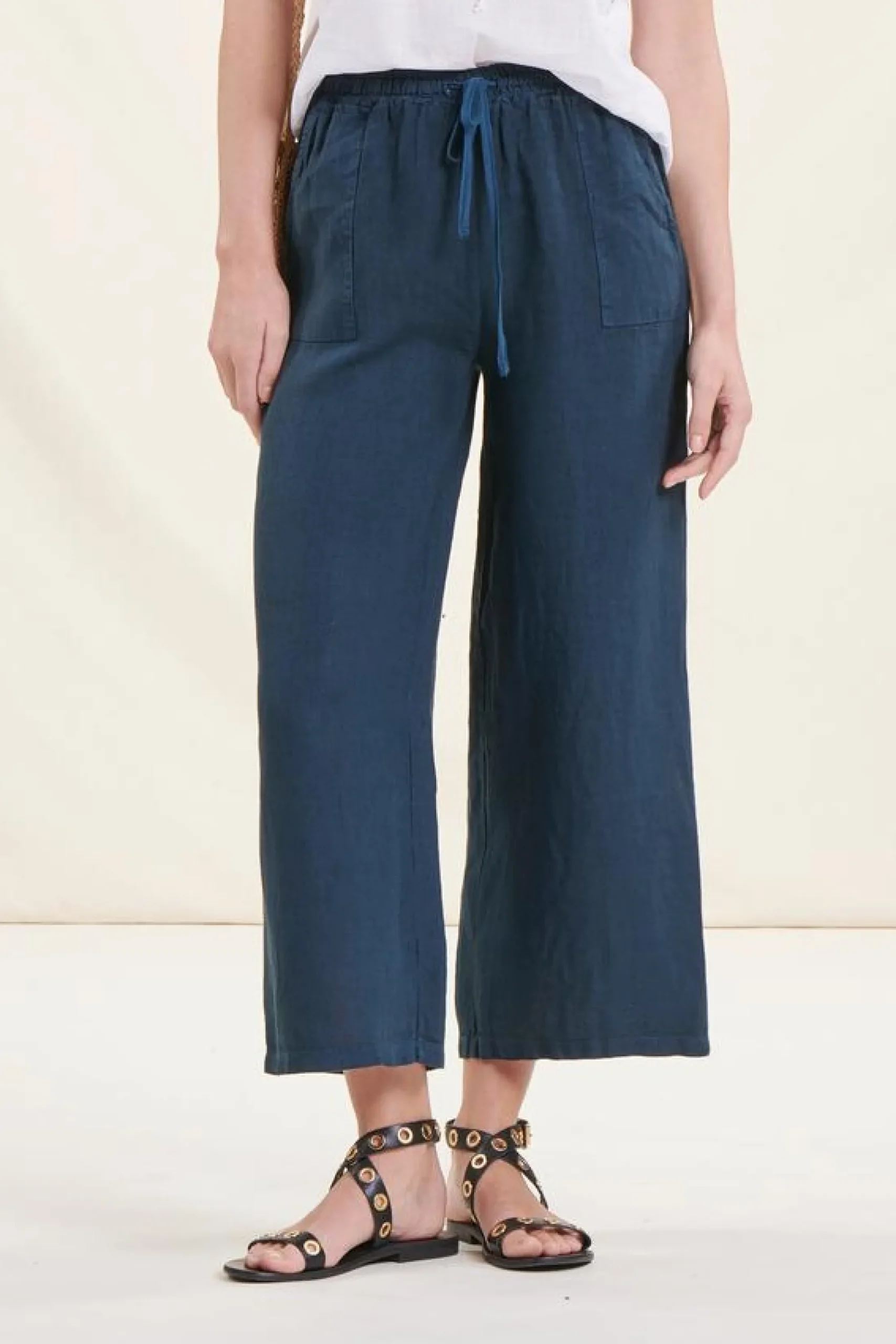 Shop La Fée Maraboutée Pantalon foncé - Taille XS/34 Bleu
