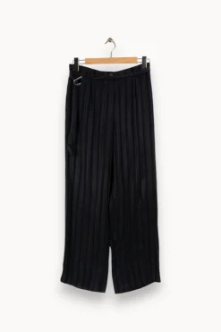 Fashion Gerard Darel Pantalon rayé - Taille L/40 Bleu
