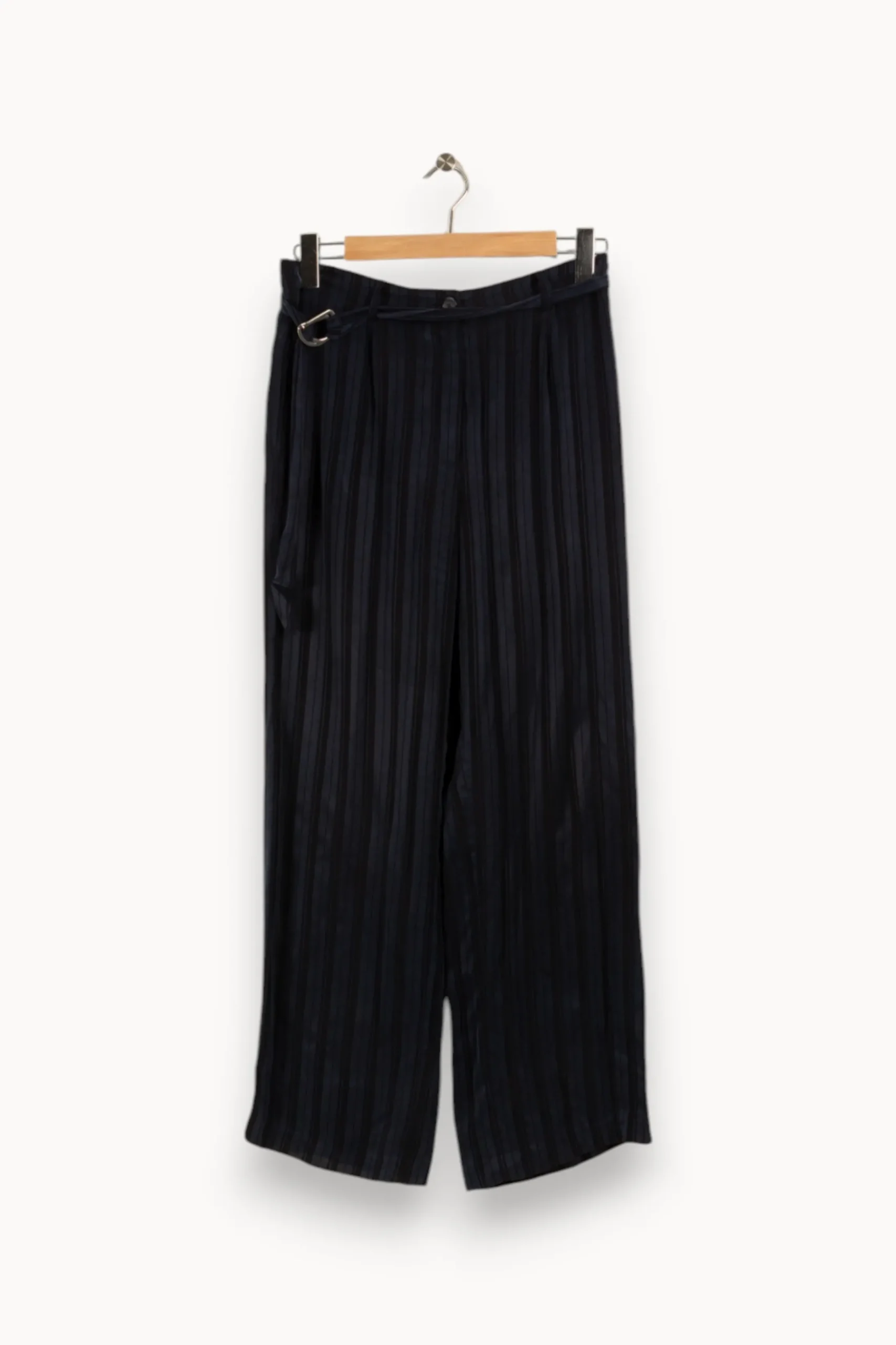 Fashion Gerard Darel Pantalon rayé - Taille L/40 Bleu