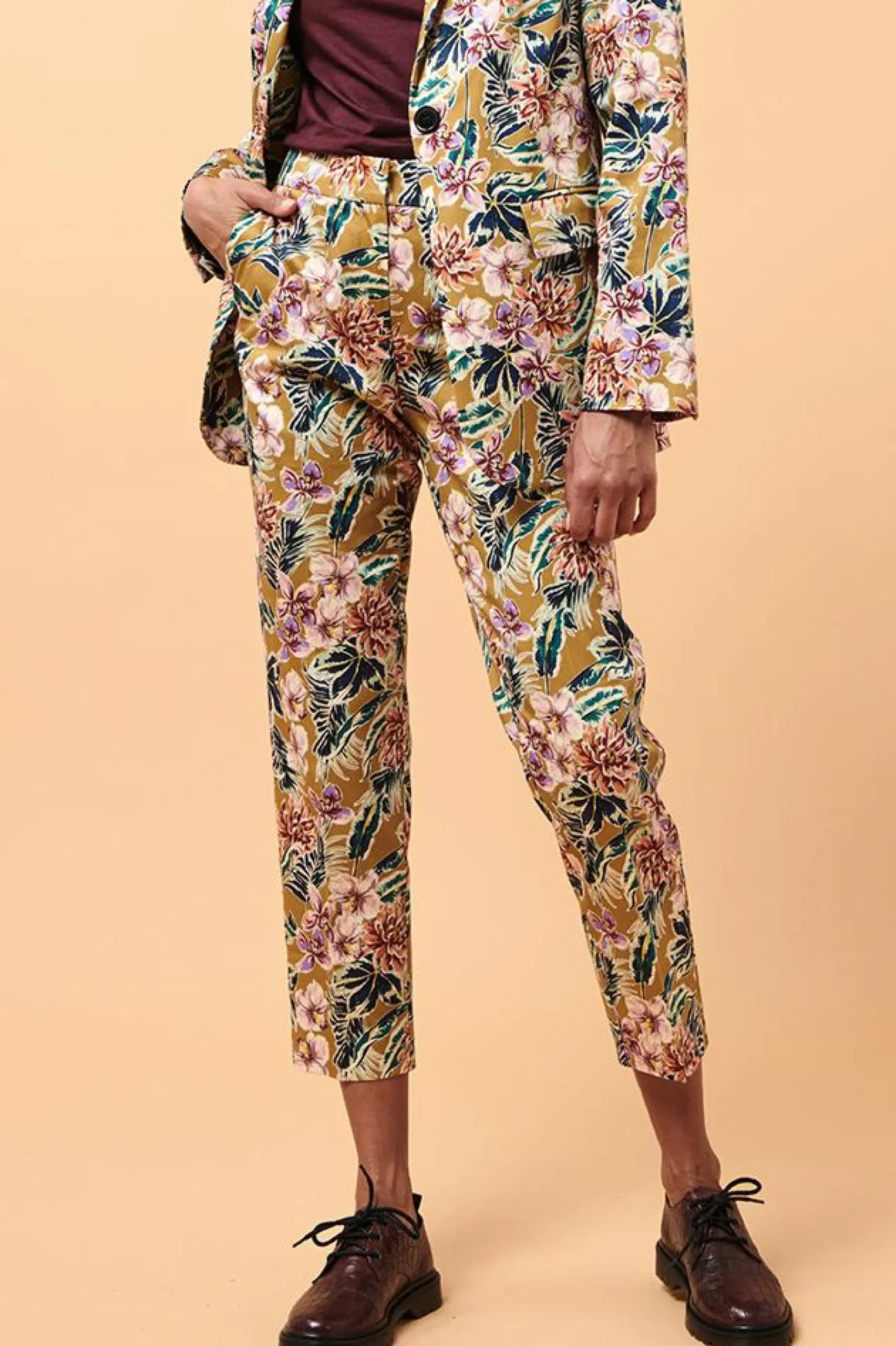Best La Fée Maraboutée Pantalon cigarette imprimé - S/36 Multicolore