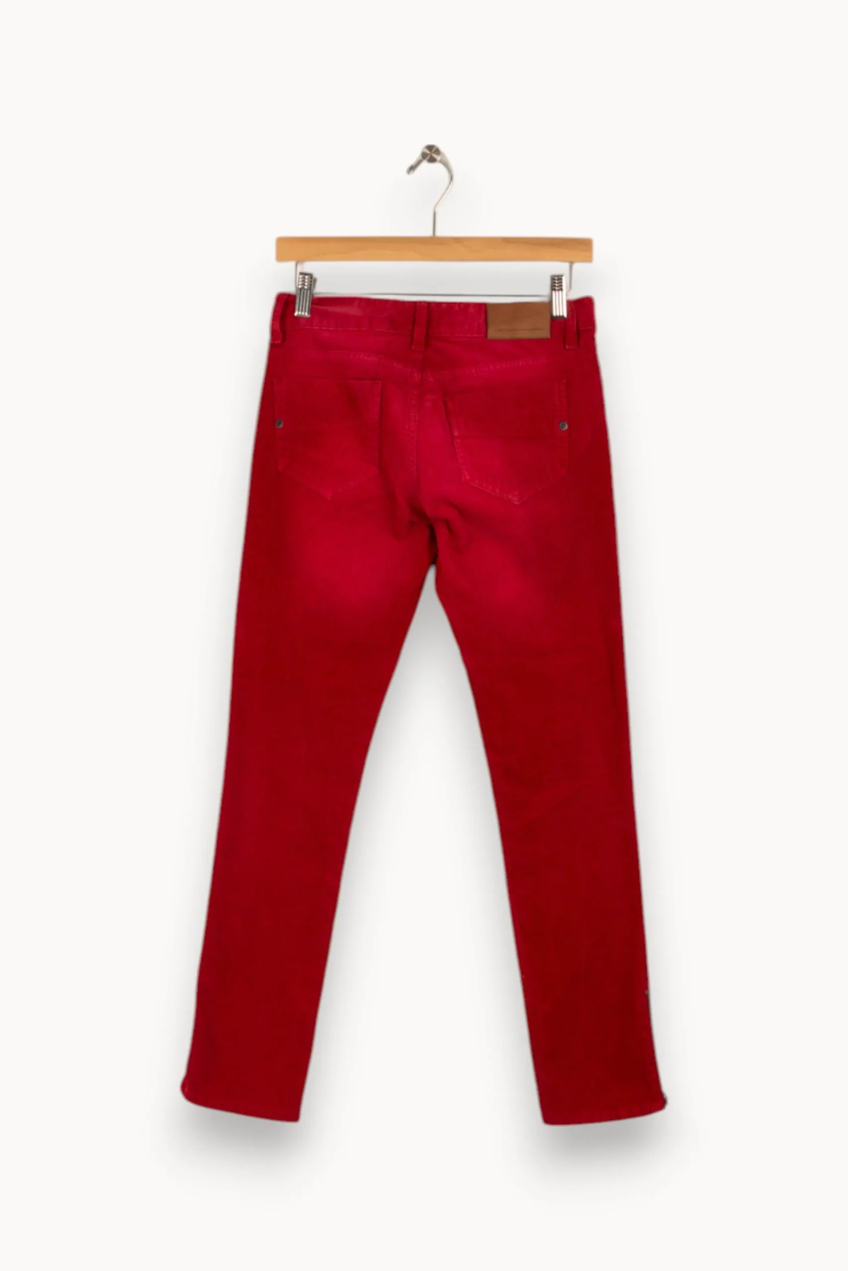 Sale Comptoir des Cotonniers Pantalon côtelé - Taille S/36 Rouge