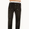 Sale Zadig&Voltaire Pantalon en cuir - Taille S/36 Noir