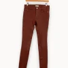 Flash Sale Zadig&Voltaire Pantalon en cuir rouille - Taille L/40 Bordeaux