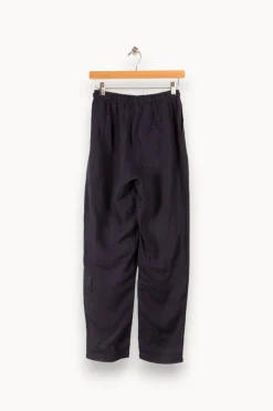 Cheap La Fée Maraboutée Pantalon en lin coupe droite - S/36 Bleu