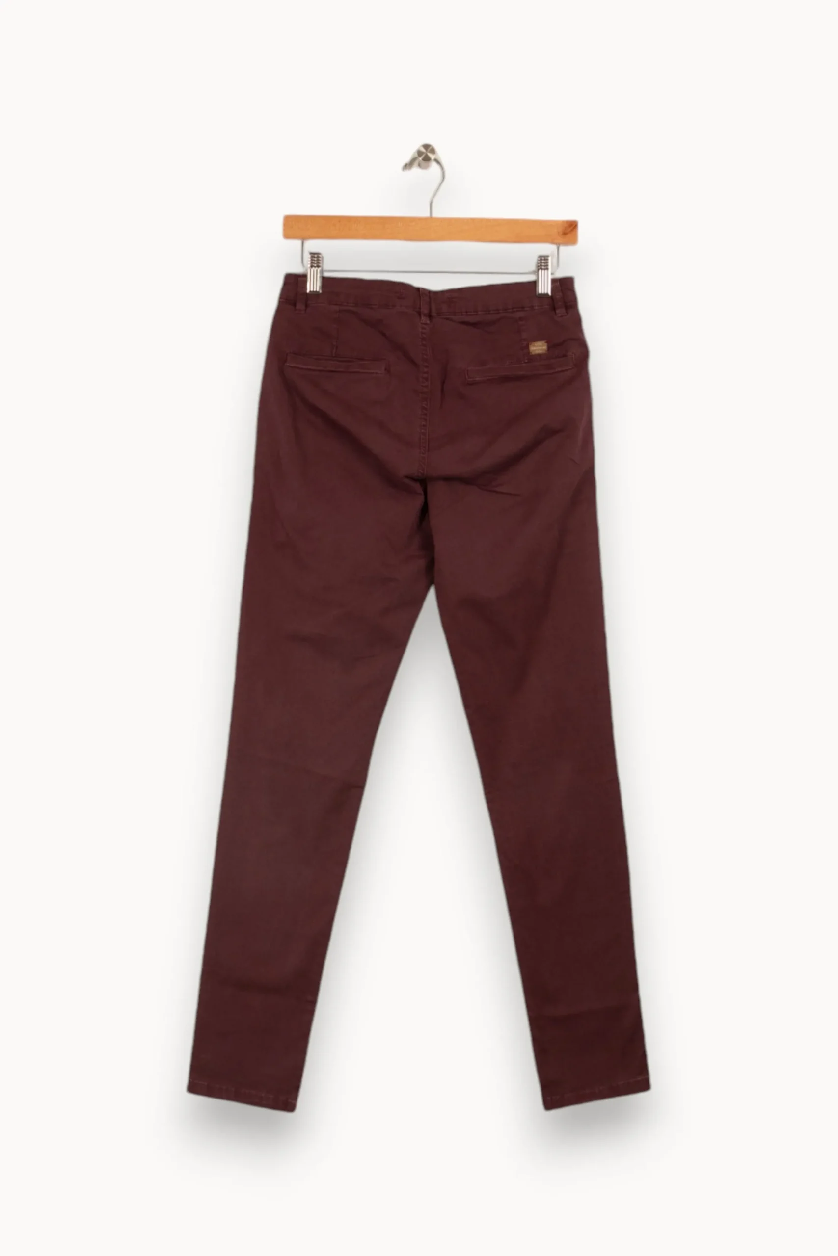 Fashion La Fée Maraboutée Pantalon en toile de coton - S/36 Bordeaux