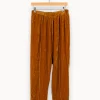 Store Mes Demoiselles Paris Pantalon en velours doré - Taille L/40 Orange