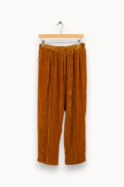 Store Mes Demoiselles Paris Pantalon en velours doré - Taille L/40 Orange