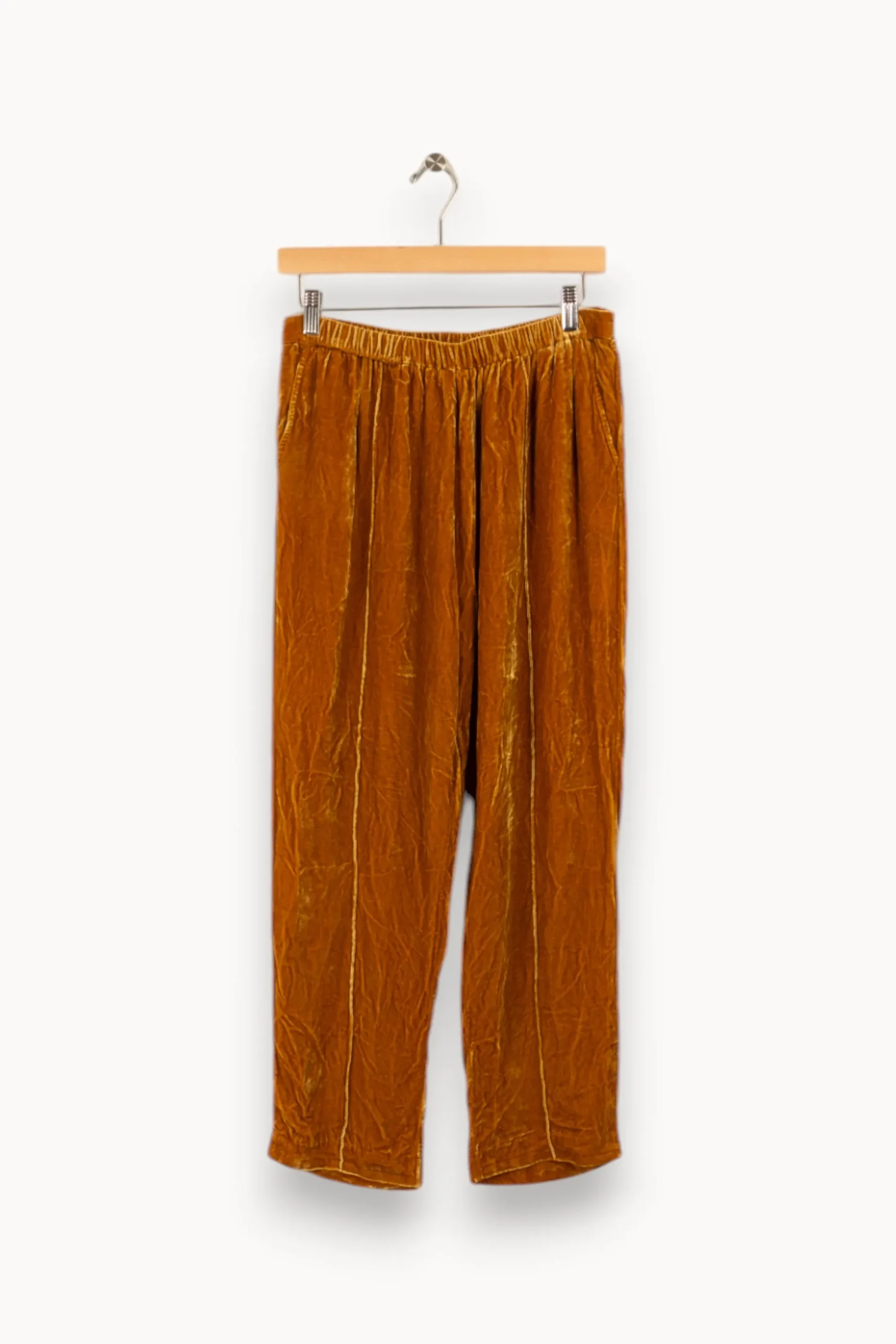 Store Mes Demoiselles Paris Pantalon en velours doré - Taille L/40 Orange