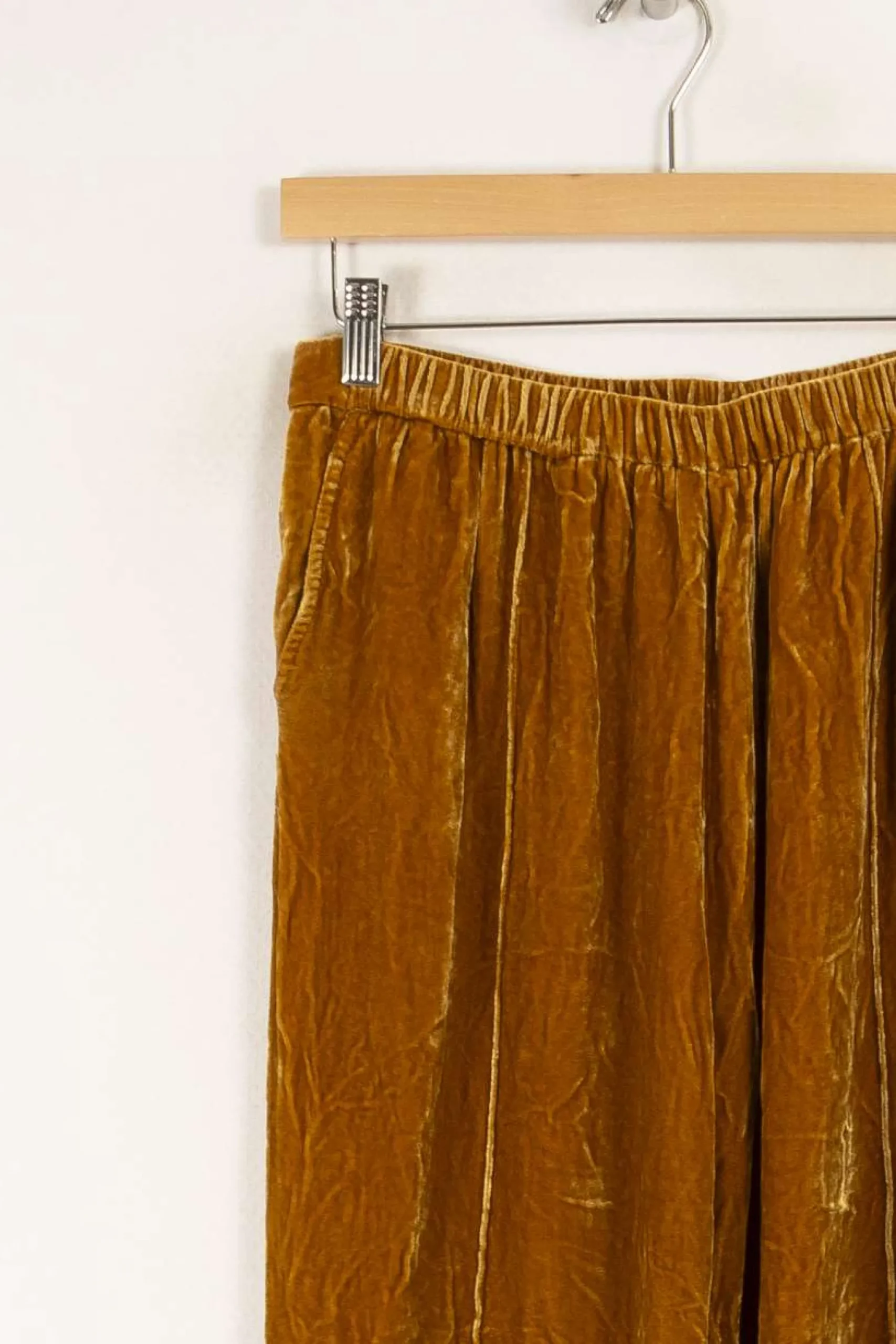 Store Mes Demoiselles Paris Pantalon en velours doré - Taille L/40 Orange