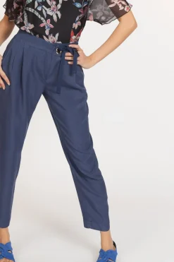 Discount La Fée Maraboutée Pantalon fluide casual - S/36 Bleu